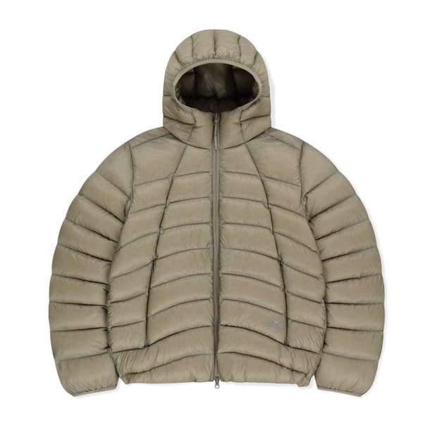 썬러브 Hooded Fly Light Down Jacket (스톤/S)