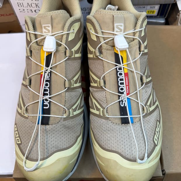 (290) 살로몬 XT-6 클리어 사파리 바닐라 아이스