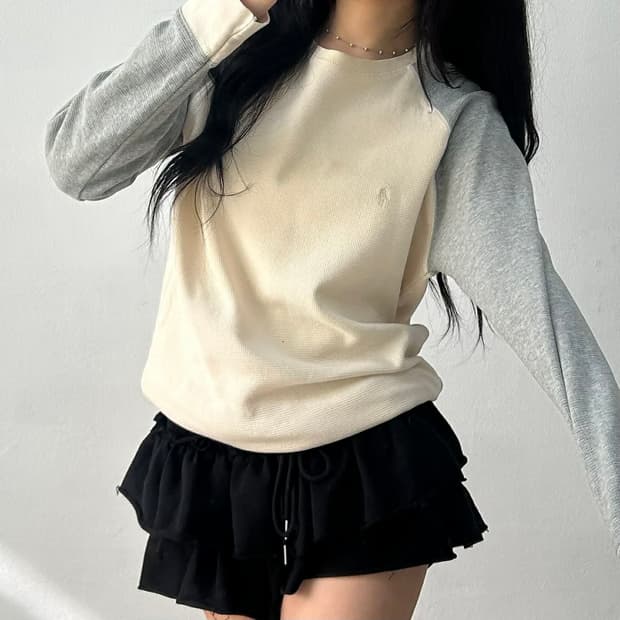 폴로 랄프로렌 나그랑 와플 슬리브 셔츠(M)