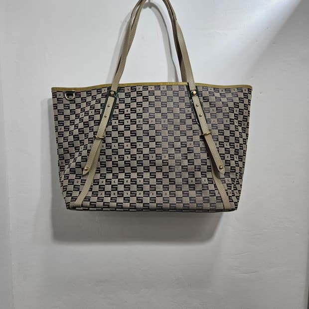 시슬리 로고 S 패턴 쇼퍼백