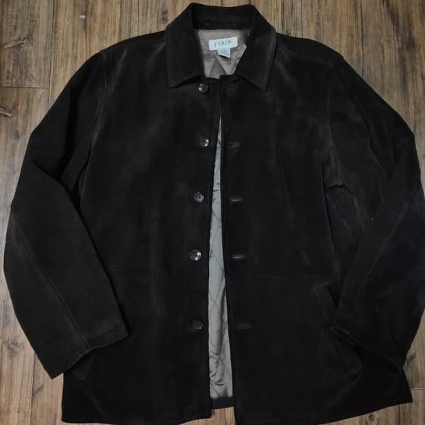 00s 제이크루 헤비 스웨이드 카코트 다크브라운 M