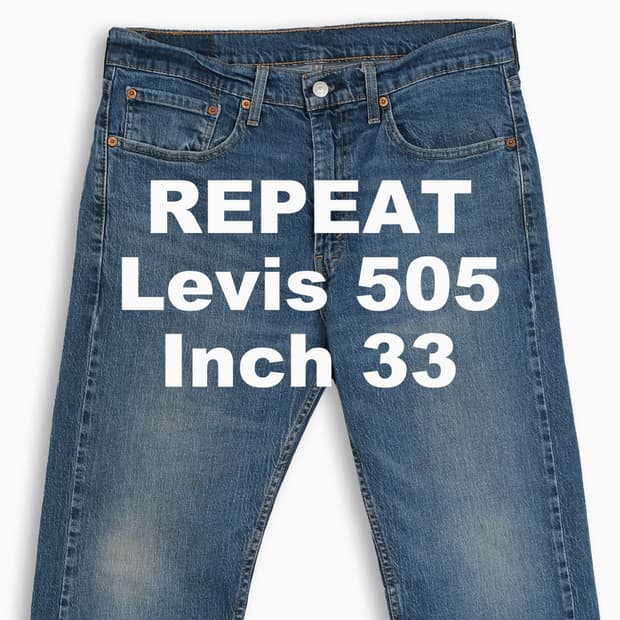 빈티지 리바이스 505 중청 33 인치 LV5053436