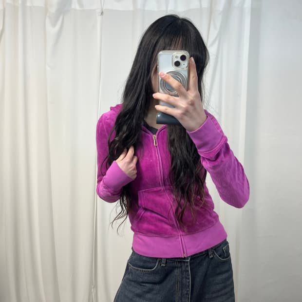 Juicy Couture Velvet Hood Zip-up