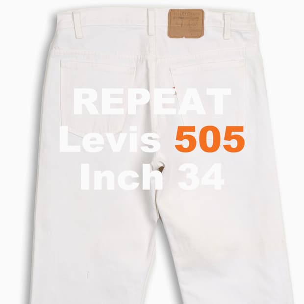 리바이스 505 오렌지탭 화이트진 80s USA 34 OR50536184