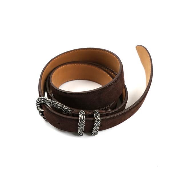 [파프롬왓] 스웨이드 벨트 브라운