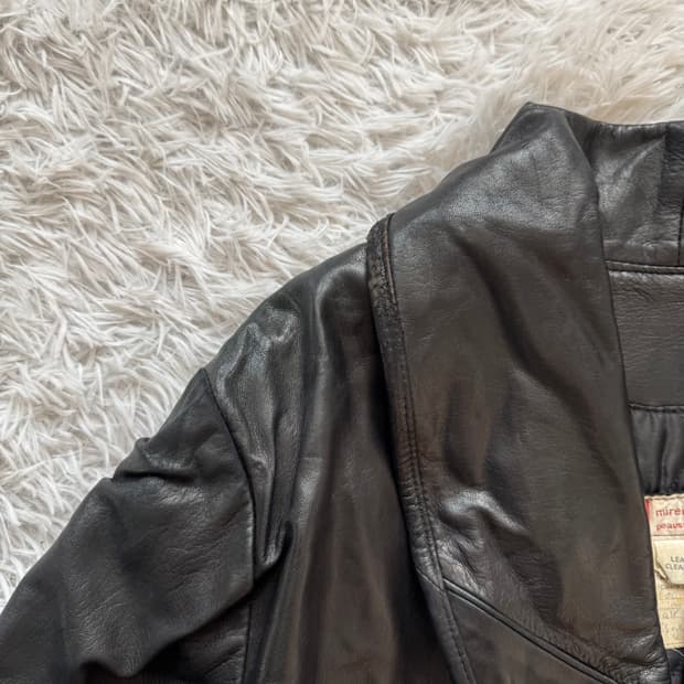 MIREILLE 일본빈티지 가죽 자켓 빈티지가죽자켓 xl 105