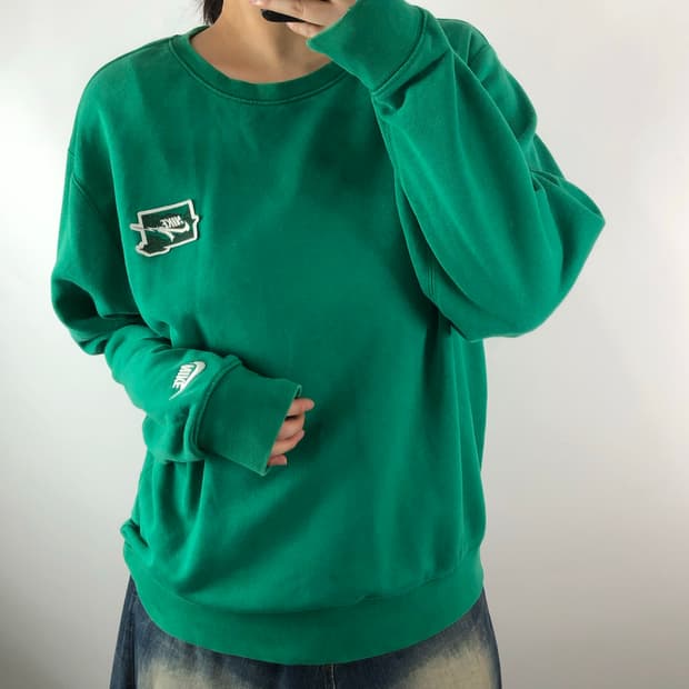 [XXL] 나이키 프린팅 그린 맨투맨