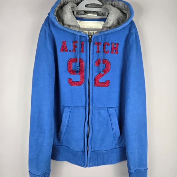 [무료배송]아베크롬비 피치 L 남성 기모 머슬핏 후드 집업