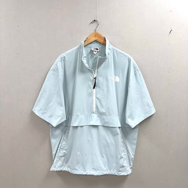 남성 105 XL / 노스페이스 아이스런 반팔 아노락 라이트블루