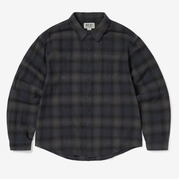 디스이즈네버댓 GD Lightning Bear Plaid Shirt