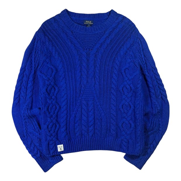 폴로 랄프로렌 우먼 케이블 니트