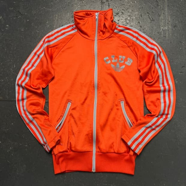 XS 아디다스 90s 클럽 오렌지 져지