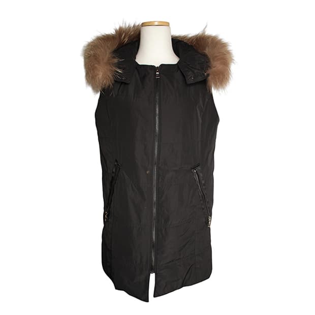 라쿤 퍼 트림 집업 베스트 44, 55