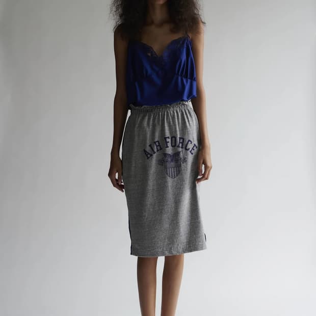 INSCRIRE  프린트 스커트 (GRAY X NAVY) S사이즈