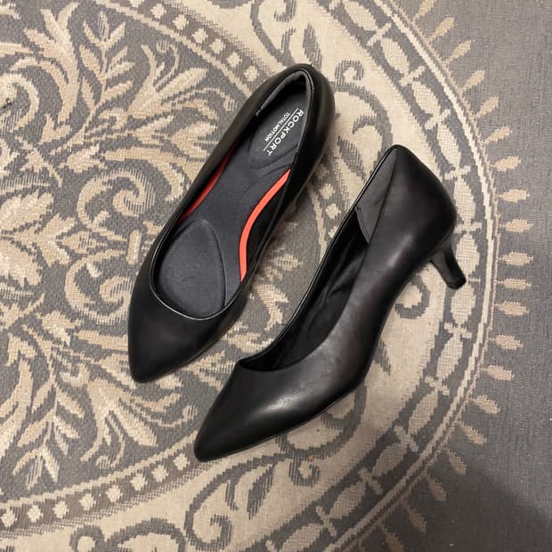 락포트 (우먼) 토탈 모션 블랙 스틸레토 구두  