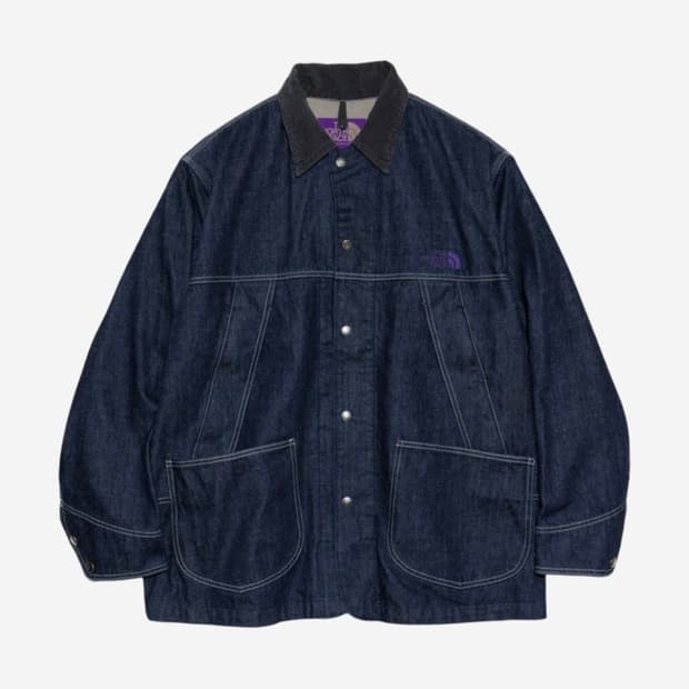 새상품) 노스페이스 퍼플라벨 데님 필드 자켓 인디고 M 사이즈 나나미카