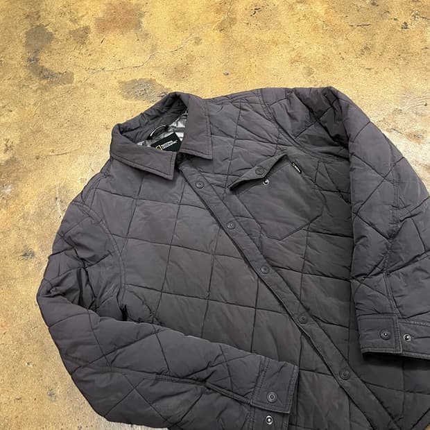 [정품/L] 내셔널지오그래픽 다이아 퀼팅 경량 패딩 자켓 b16