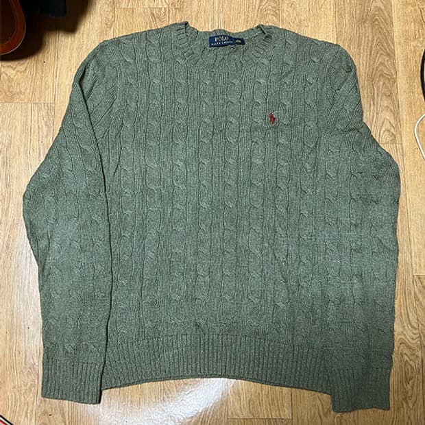 POLO 폴로 남자 꽈배기니트 기본 캐주얼 XXL 110