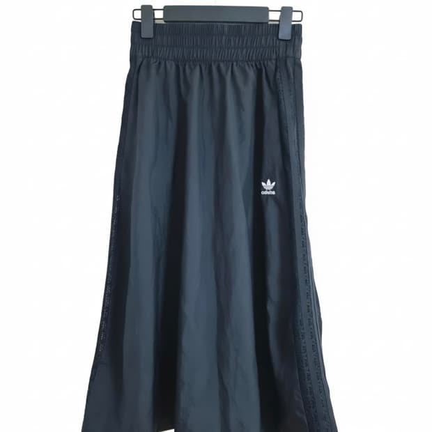 아디다스 블랙 롱 스커트