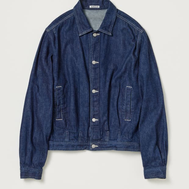 오라리 자켓 셀비지 라이트 데님 블루종