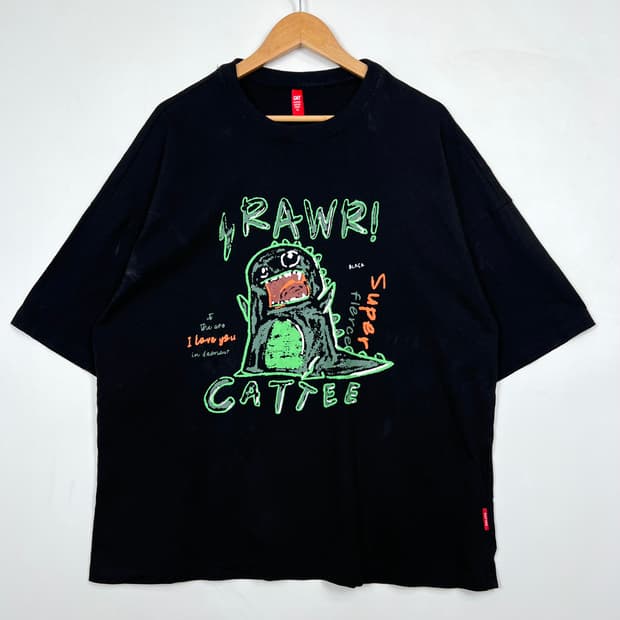 RAWR 두들 다이너소어 카티 반팔티
