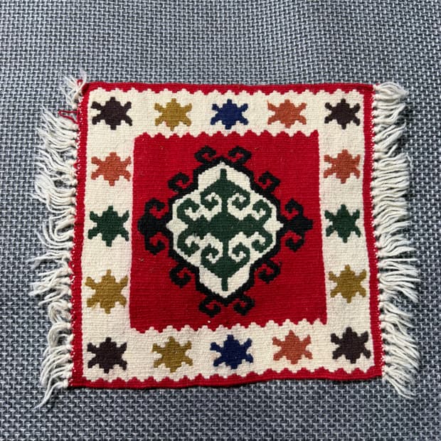 빈티지 네이티브 아메리칸 울 러그 미디엄 (old-8621)