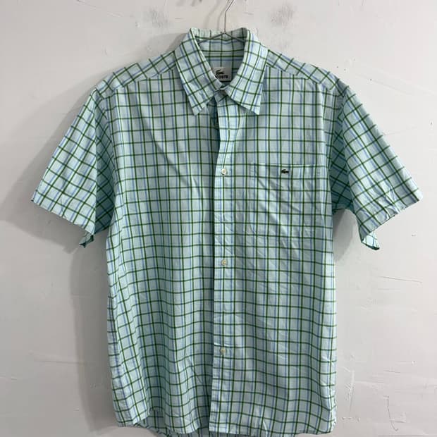 lacoste check shirt