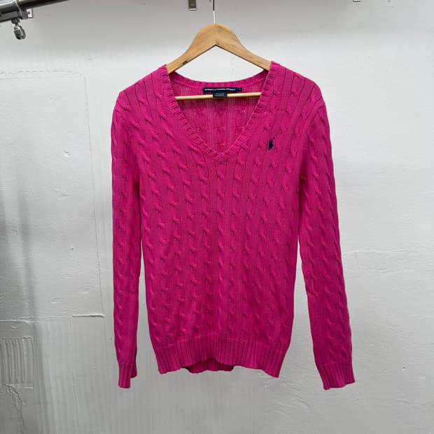 ~66) POLO RALPH LAUREN CABLE KNIT