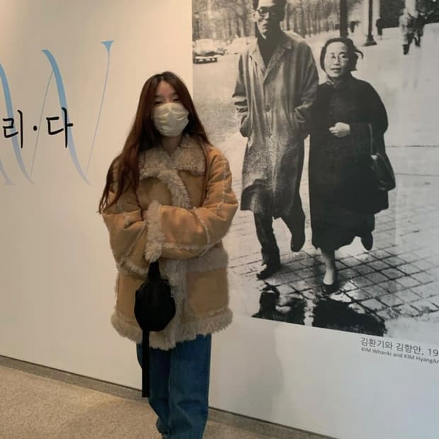 프레클 리버시블 무스탕