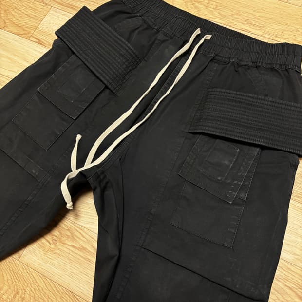 [xs] 릭오웬스 다크쉐도우 크리치 카고 태권도 팬츠 TE