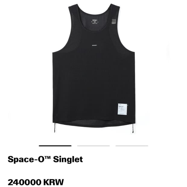 새티스파이 Space-O 싱글렛 블랙 M(풀구성)
