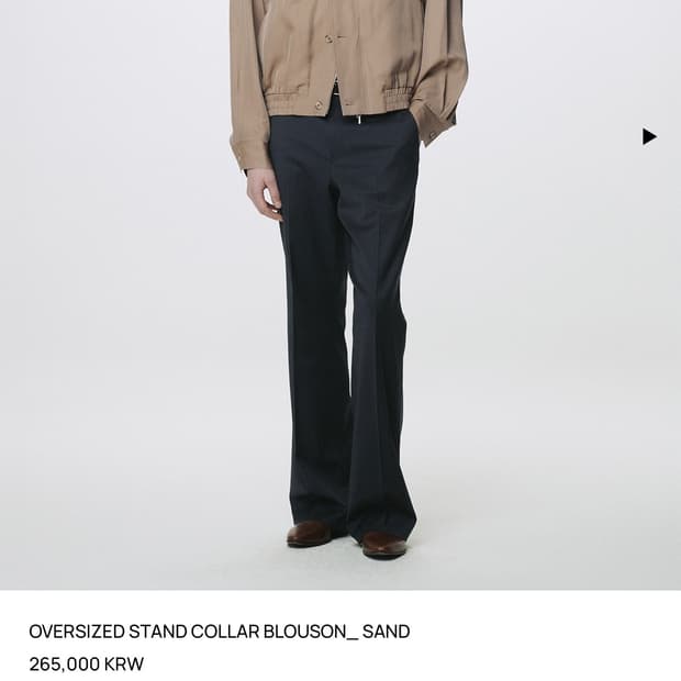 토니웩 오버 스탠드카라 블루종 L