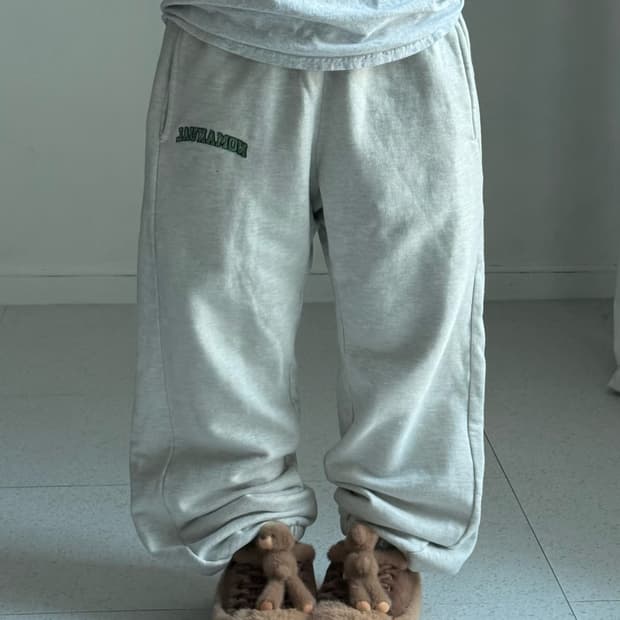 노매뉴얼 멜란지 조거팬츠