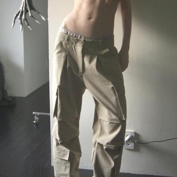 데어드 카고 팬츠 베이지 M