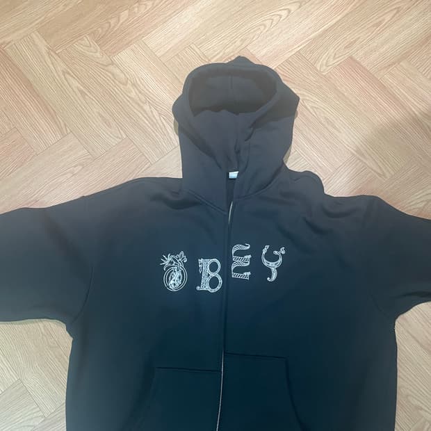 obey 후드집업 새상품 xl