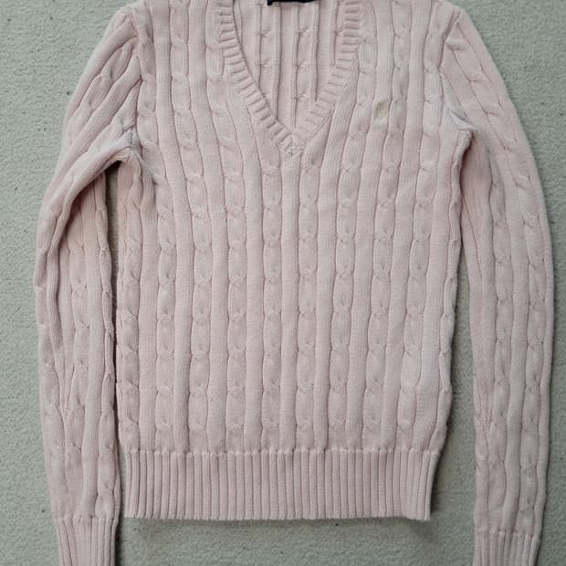 폴로 케이블니트