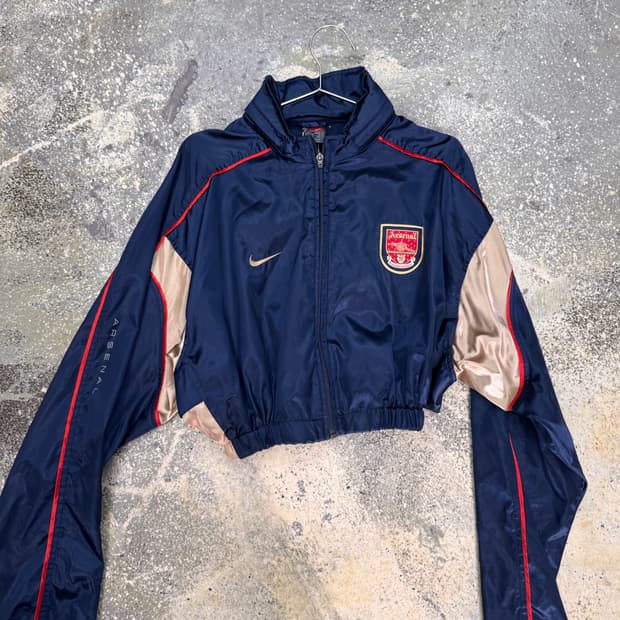 90s 올드 나이키 아스날 리메이크 크롭 