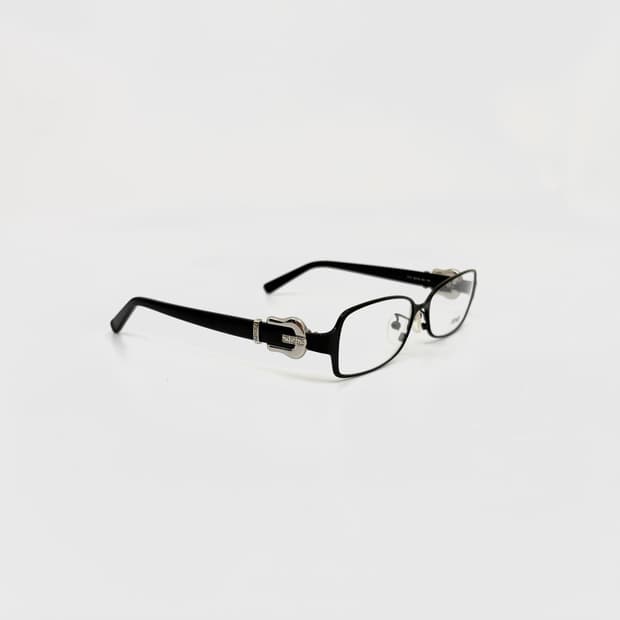 Fendi 펜디 블랙 웨스턴 버클 아세테이트 검정 안경 프레임
