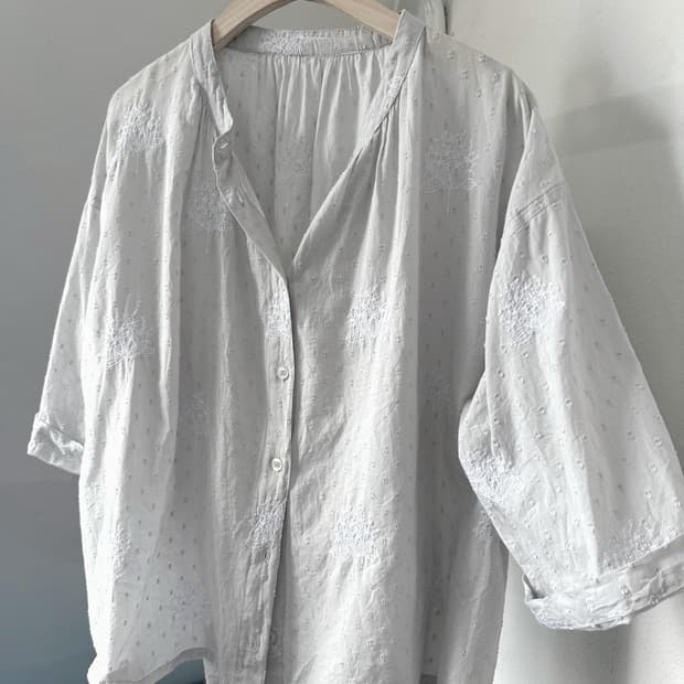 Natural cotton High gauge stitch shirt
