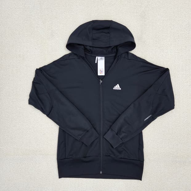 [95] 아디다스 블랙 스몰로고 후드 집업 자켓 1027JM1