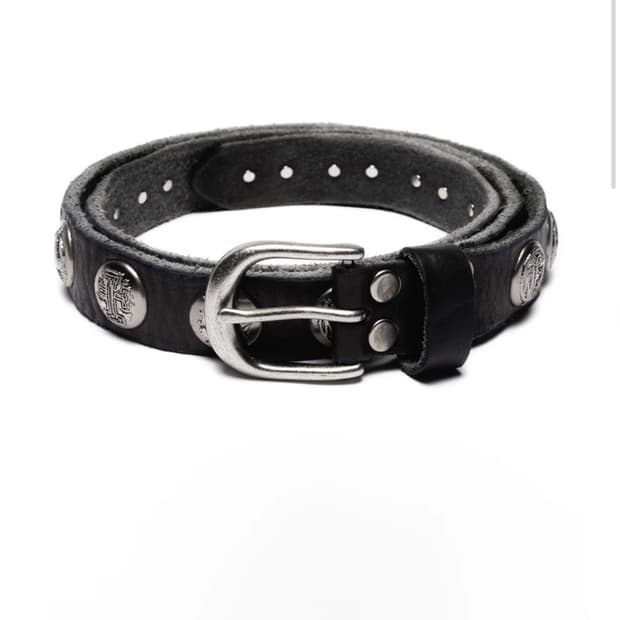 No faiths studios EMBLEM BELT BLACK