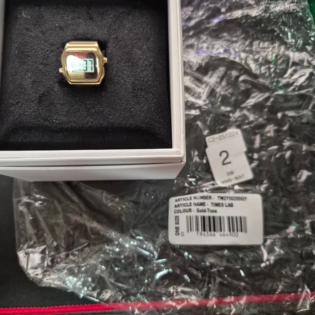 타이맥스 X MM6 메종 마르지엘라 T80 링워치 골드