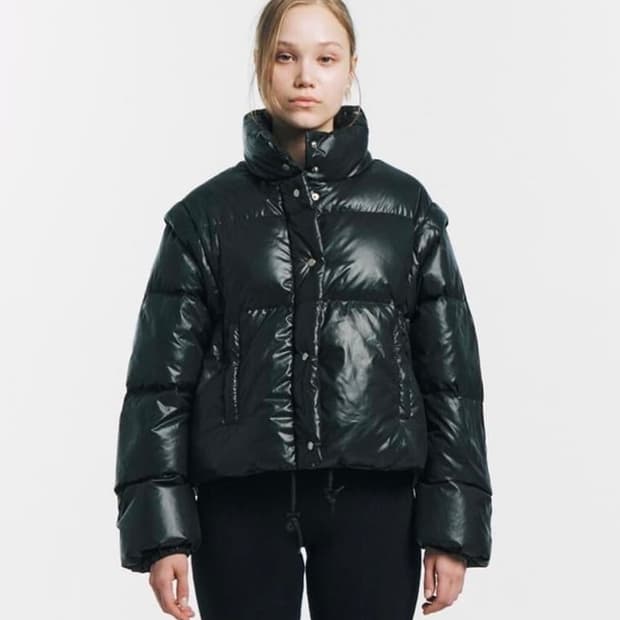 미네랄 스튜디오 투웨이 푸퍼 패딩 블랙