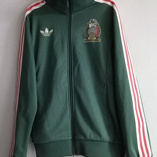 아디다스 멕시코 그린 트랙탑 저지 져지집업 100/L