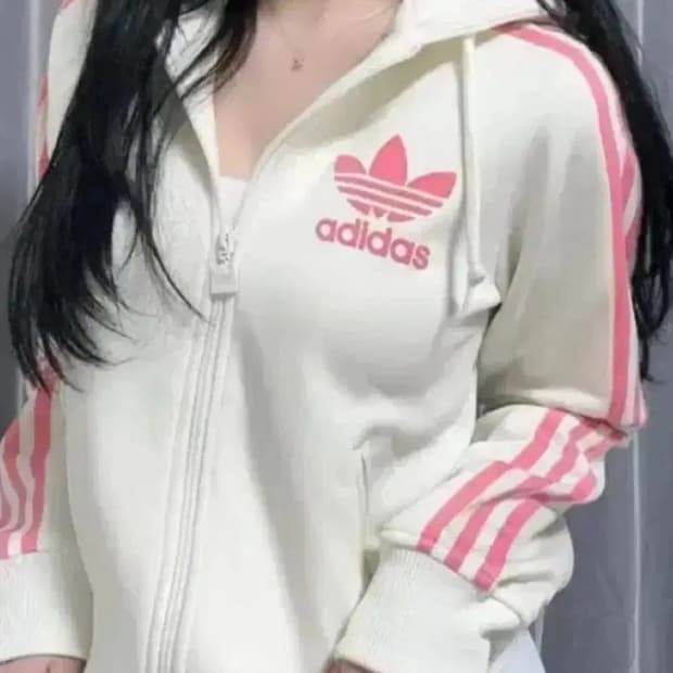 아디다스 져지 흰 핑