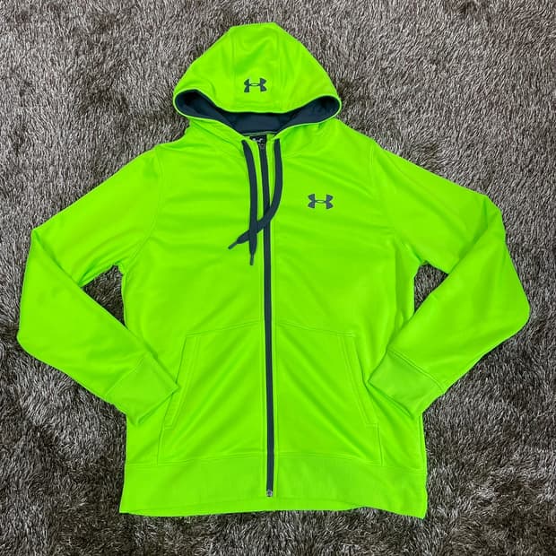 언더아머 Under Armour 형광 후드 집업 XL