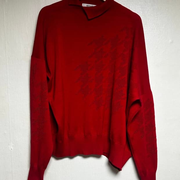 설범 비대칭 터틀넥 니트 M