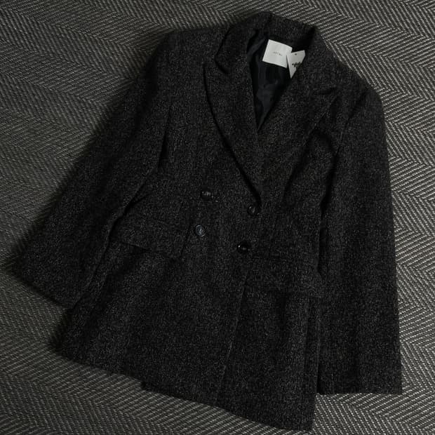 빈티지 우먼스 울 더플 하프 코트y 3557