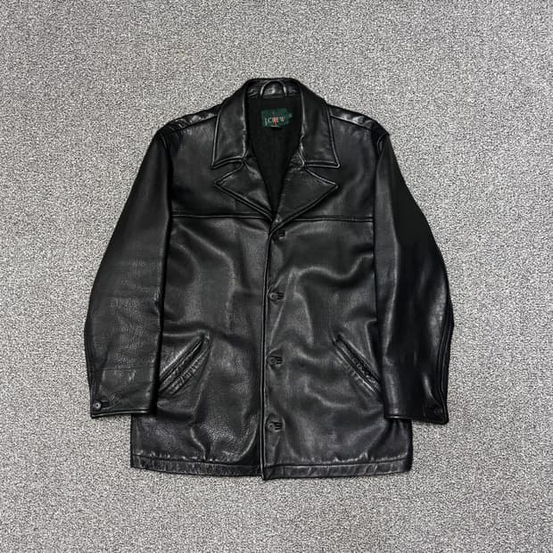제이크루 레더 카코트 가죽자켓