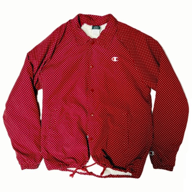 챔피언 빈티지 도트 레드자켓